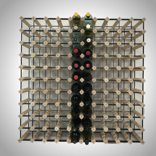 Kingsbottle 120 Bottle Timber Wine Rack | 10x11 Configuration WRT120N-Wine Racks-The Wine Cooler Club