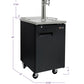 24" Wide Homebrew Triple Tap Black Commercial Kegerator-Kegerators-The Wine Cooler Club