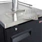 Kegco 24" Wide Homebrew Single Tap Black Commercial Kegerator with Keg HBK1XB-1K-Kegerators-The Wine Cooler Club