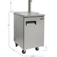 24" Wide Single Tap All Stainless Steel Commercial Kegerator-Kegerators-The Wine Cooler Club