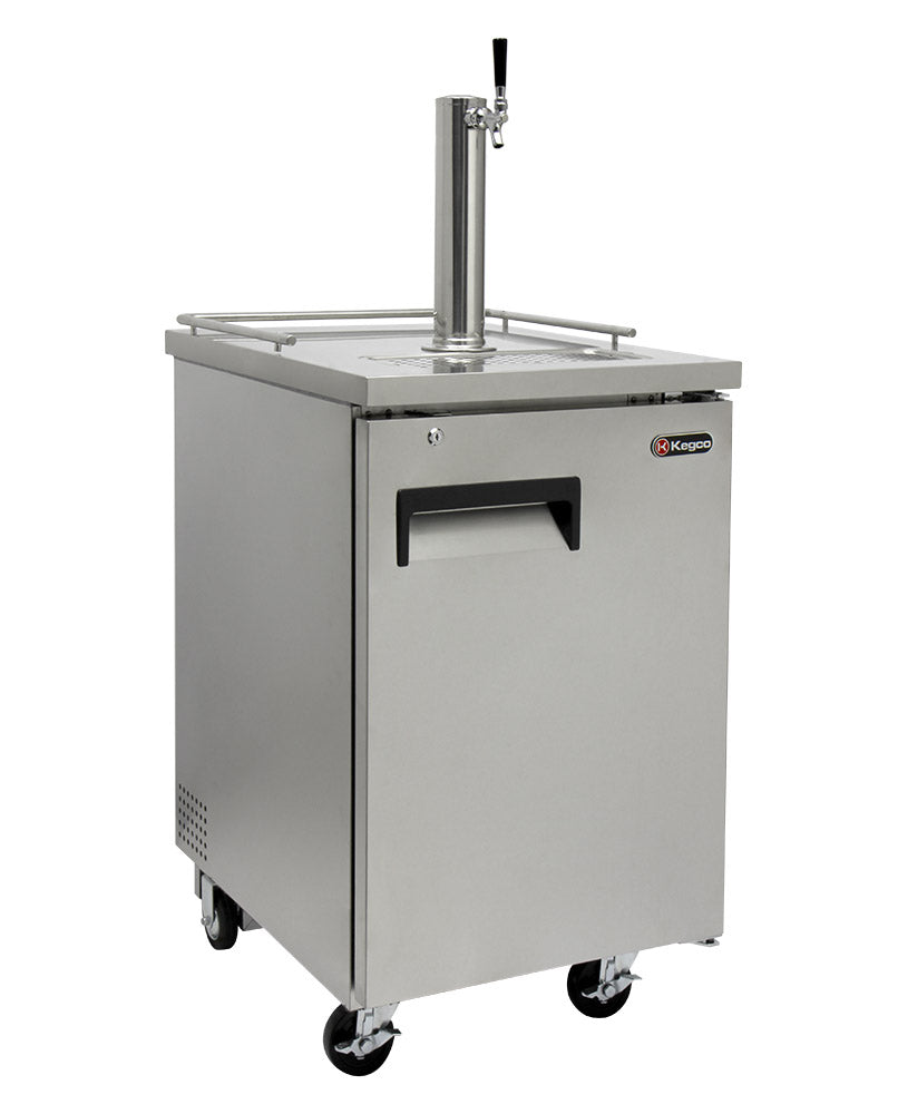24" Wide Single Tap All Stainless Steel Commercial Kegerator-Kegerators-The Wine Cooler Club