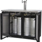 49" Wide Dual Tap Black Commercial Kegerator-Kegerators-The Wine Cooler Club