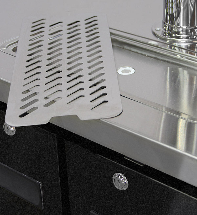 49" Wide Dual Tap Black Commercial Kegerator-Kegerators-The Wine Cooler Club