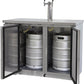 49" Wide Dual Tap All Stainless Steel Commercial Kegerator-Kegerators-The Wine Cooler Club