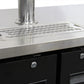 72" Wide Triple Tap Black Commercial Kegerator-Kegerators-The Wine Cooler Club
