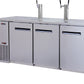 72" Wide Triple Tap Stainless Steel Commercial Kegerator-Kegerators-The Wine Cooler Club
