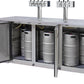 72" Wide Triple Tap Stainless Steel Commercial Kegerator-Kegerators-The Wine Cooler Club