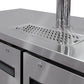 72" Wide Triple Tap Stainless Steel Commercial Kegerator-Kegerators-The Wine Cooler Club