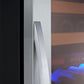 24" Wide FlexCount Classic II Tru-Vino 174 Bottle Single Zone Stainless Steel Left and Right Hinge Wine Refrigerator-Wine Coolers-The Wine Cooler Club