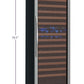 24" Wide FlexCount II Tru-Vino 172 Bottle Dual Zone Stainless Steel Left Hinge Wine Refrigerator - AO YHWR172-2SL20, AO YHWR172-2SR20-Wine Coolers-The Wine Cooler Club
