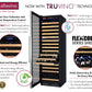 24" Wide FlexCount Classic II Tru-Vino 174 Bottle Single Zone Stainless Steel Left and Right Hinge Wine Refrigerator-Wine Coolers-The Wine Cooler Club