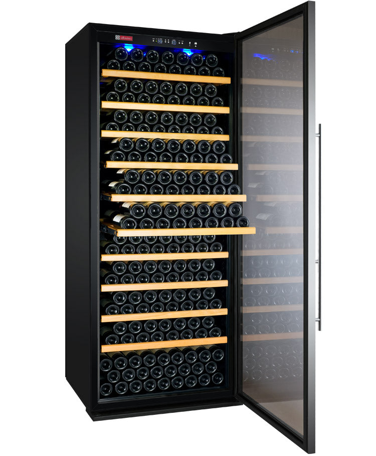 32" Wide Vite II Tru-Vino 277 Bottle Single Zone Stainless Steel Left Hinge Wine Refrigerator-Wine Coolers-The Wine Cooler Club