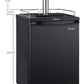 24" Wide Cold Brew Coffee Dual Tap Black Commercial/Residential Kegerator-Kegerators-The Wine Cooler Club