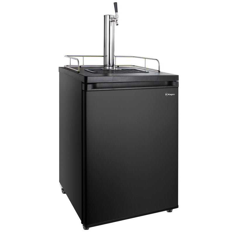 24" Wide Homebrew Single Tap Black Kegerator-Kegerators-The Wine Cooler Club