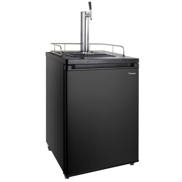 24 Wide Kombucha Single Tap Black Kegerator-Kegerators-The Wine Cooler Club