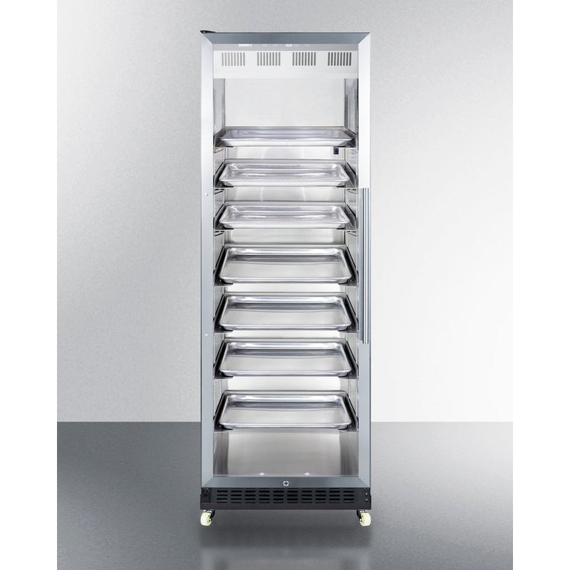 Summit 24" Wide Mini Reach-In Beverage Center with Dolly SCR1401LHRI-Beverage Centers-The Wine Cooler Club