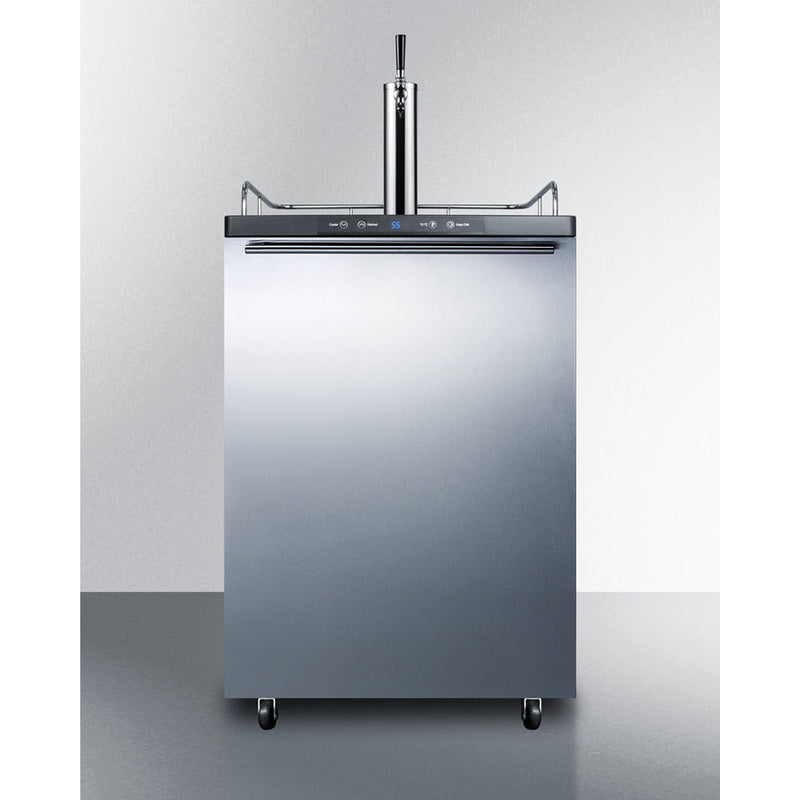 Summit 24" Wide Built-In Kegerator SBC635MBISSHH-Kegerators-The Wine Cooler Club