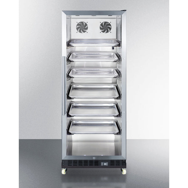 Summit 24 Wide Mini Reach-In Beverage Center with Dolly SCR1156RI-Beverage Centers-The Wine Cooler Club