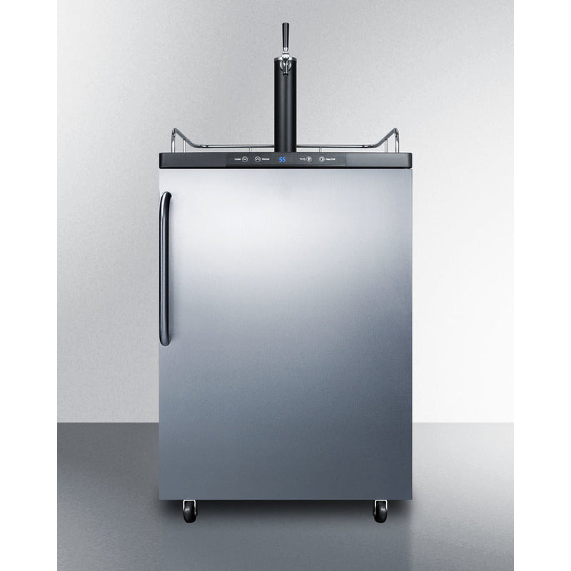 Summit 24" Wide Kegerator SBC635MSSTB-Kegerators-The Wine Cooler Club