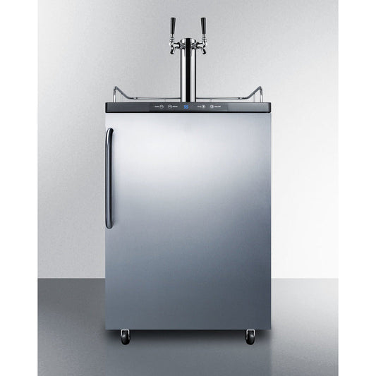 Summit 24" Wide Kegerator SBC635MSSTBTWIN-Kegerators-The Wine Cooler Club