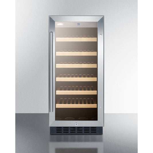 Summit 15" Wide Built-In Wine Cellar SWC1535BCSS-Wine Cellars-The Wine Cooler Club