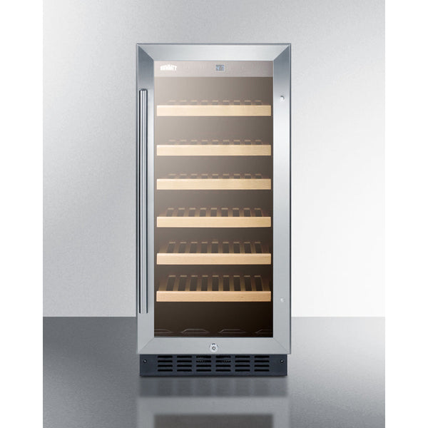 Summit 15 Wide Built-In Wine Cellar SWC1535BCSS-Wine Cellars-The Wine Cooler Club