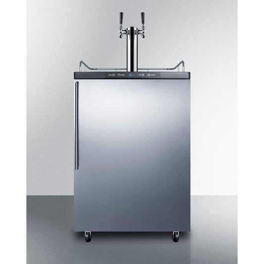 Summit 24" Wide Kegerator SBC635M7SSHVTWIN-Kegerators-The Wine Cooler Club