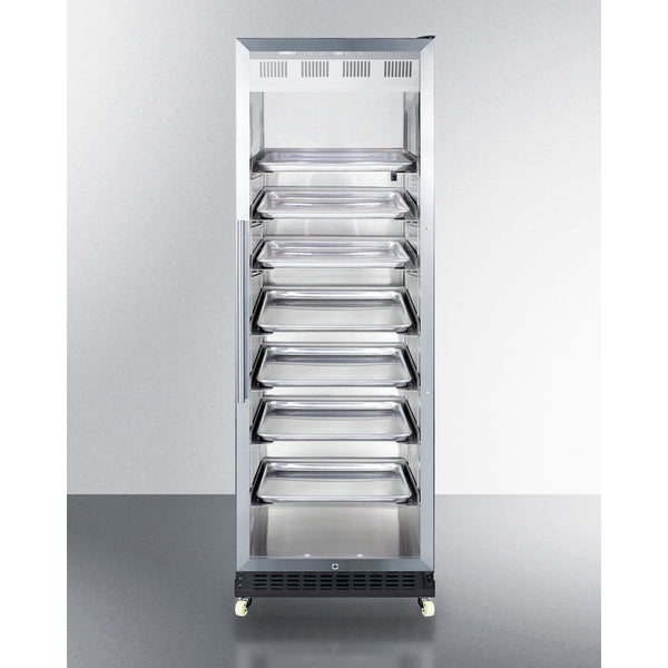 Summit 24 Wide Mini Reach-In Beverage Center with Dolly SCR1401RICSS-Beverage Centers-The Wine Cooler Club