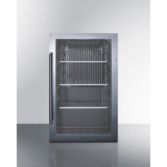 Summit Shallow Depth Indoor/Outdoor Beverage Cooler, ADA Compliant SPR488BOSADA-Beverage Coolers-The Wine Cooler Club