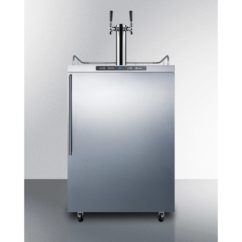 Summit 24" Wide Outdoor Kegerator SBC635MOS7HVTWIN-Kegerators-The Wine Cooler Club