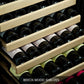 KingsBottle 100 Bottle Upright Dual Zone Wine Fridge For Home KBU100DX..