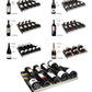 47" Wide FlexCount II Tru-Vino 349 Bottle Three Zone Stainless Steel Side-by-Side Wine Refrigerator - BF 3Z-VSWR7772-S20-Wine Coolers-The Wine Cooler Club