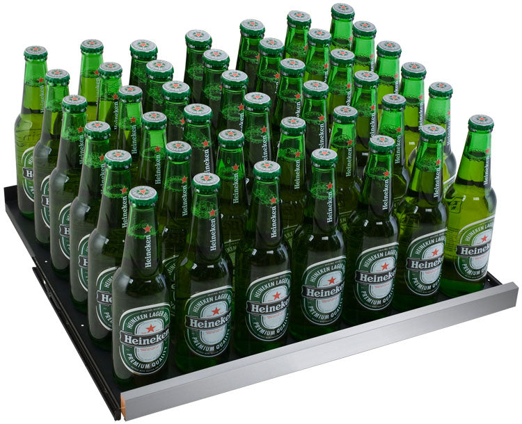 47" Wide FlexCount II Series 56 Bottle/154 Can Dual Zone Stainless Steel Side-by-Side Wine Refrigerator/Beverage Center - BF 3Z-VSWB24-2S20-Wine Coolers-The Wine Cooler Club