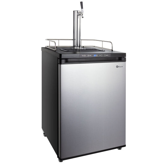 24" Wide Homebrew Single Tap Stainless Steel Digital Kegerator-Kegerators-The Wine Cooler Club