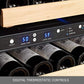 Kingsbottle 44 Bottles 24 Inch Under Counter Dual Zone Wine Cooler Drinks KBU50DX-FG, RHH-Wine Coolers-The Wine Cooler Club