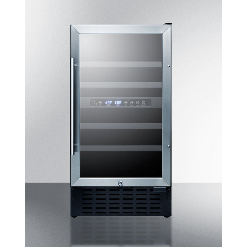 Summit 18" Wide Built-In Wine Cellar, ADA Compliant SWC182ZCSSADA-Wine Cellars-The Wine Cooler Club
