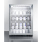 Summit 24" Wide Single Zone Built-In Commercial Wine Cellar SCR610BLCHCSS-Wine Cellars-The Wine Cooler Club