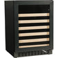 Azure 24 Inch Wine Center with Blue LED Lighting, Field Reversible Door, 3 cu. ft. Capacity: Stainless Steel-Wine Coolers-The Wine Cooler Club