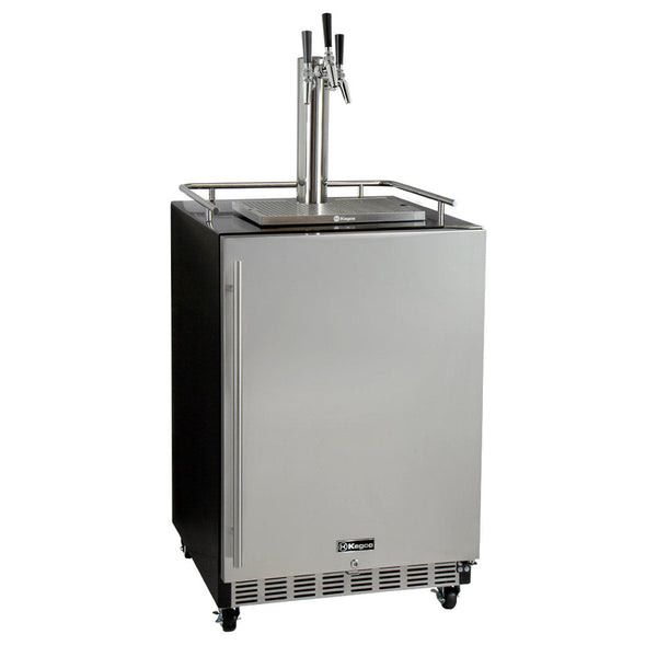 24 Wide Triple Tap All Stainless Steel Commercial Built-In Kegerator with Kit-Kegerators-The Wine Cooler Club
