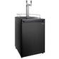 24" Wide Homebrew Dual Tap Black Kegerator-Kegerators-The Wine Cooler Club