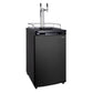 20" Wide Homebrew Dual Tap Black Kegerator-Kegerators-The Wine Cooler Club
