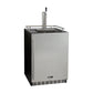24" Wide Kombucha Single Tap Black Commercial Built-In Right Hinge Kegerator-Kegerators-The Wine Cooler Club