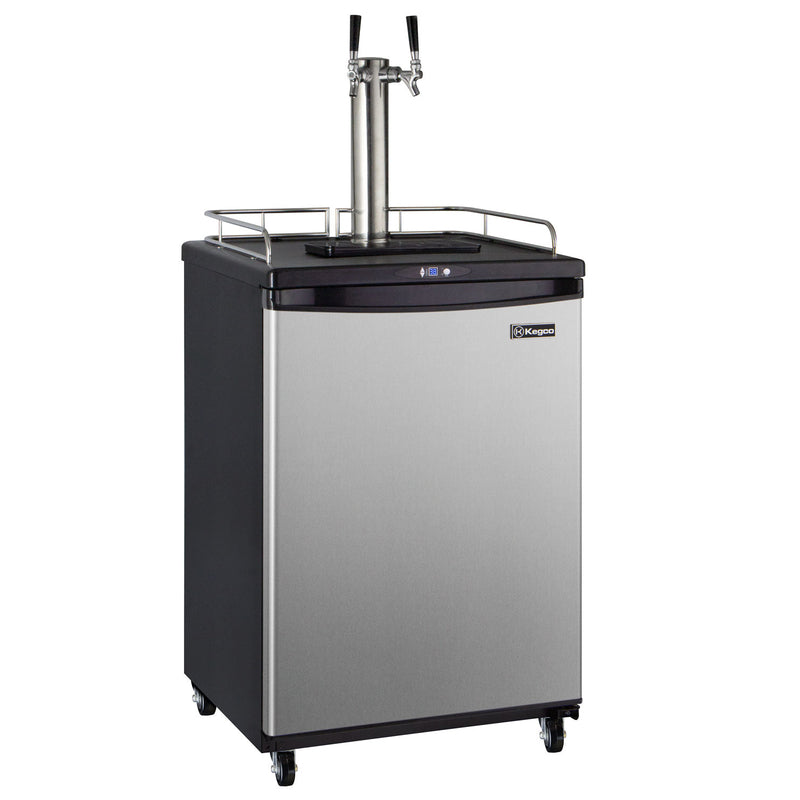 24" Wide Dual Tap Stainless Steel Commercial/Residential Digital Kegerator-Kegerators-The Wine Cooler Club