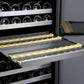 47" Wide FlexCount II Tru-Vino 349 Bottle Three Zone Stainless Steel Side-by-Side Wine Refrigerator - BF 3Z-VSWR7772-S20-Wine Coolers-The Wine Cooler Club