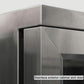 Kingsbottle 36 Inch Heating Glass 2 Door Built In Beverage Fridge KBU56M-Wine Coolers-The Wine Cooler Club