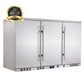 Kingsbottle 53 Inch Solid 3-Door Outdoor Beverage Drinks Cooler KB328ASD-Wine Coolers-The Wine Cooler Club