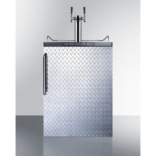Summit 24" Wide Built-In Kegerator SBC635MBIDPLTWIN-Kegerators-The Wine Cooler Club