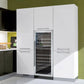 24" Wide FlexCount II Tru-Vino 128 Bottle Single Zone Stainless Steel Left Hinge Wine Refrigerator - AO VSWR128-1SL20, AO VSWR128-1SR20-Wine Coolers-The Wine Cooler Club