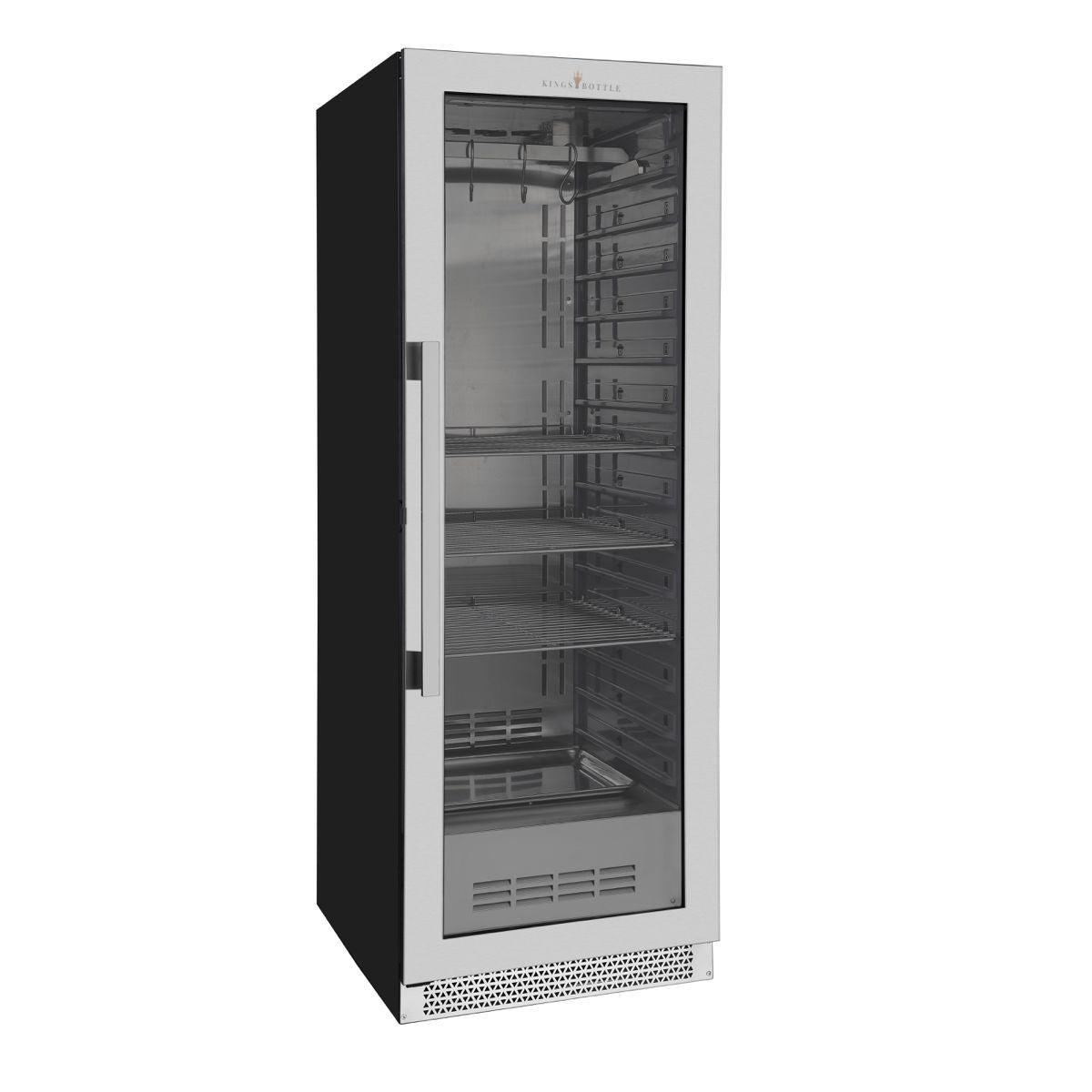Kingsbottle Glass Door Upright Steak Ager Refrigerator KBU180SA RHH-Wine Coolers-The Wine Cooler Club