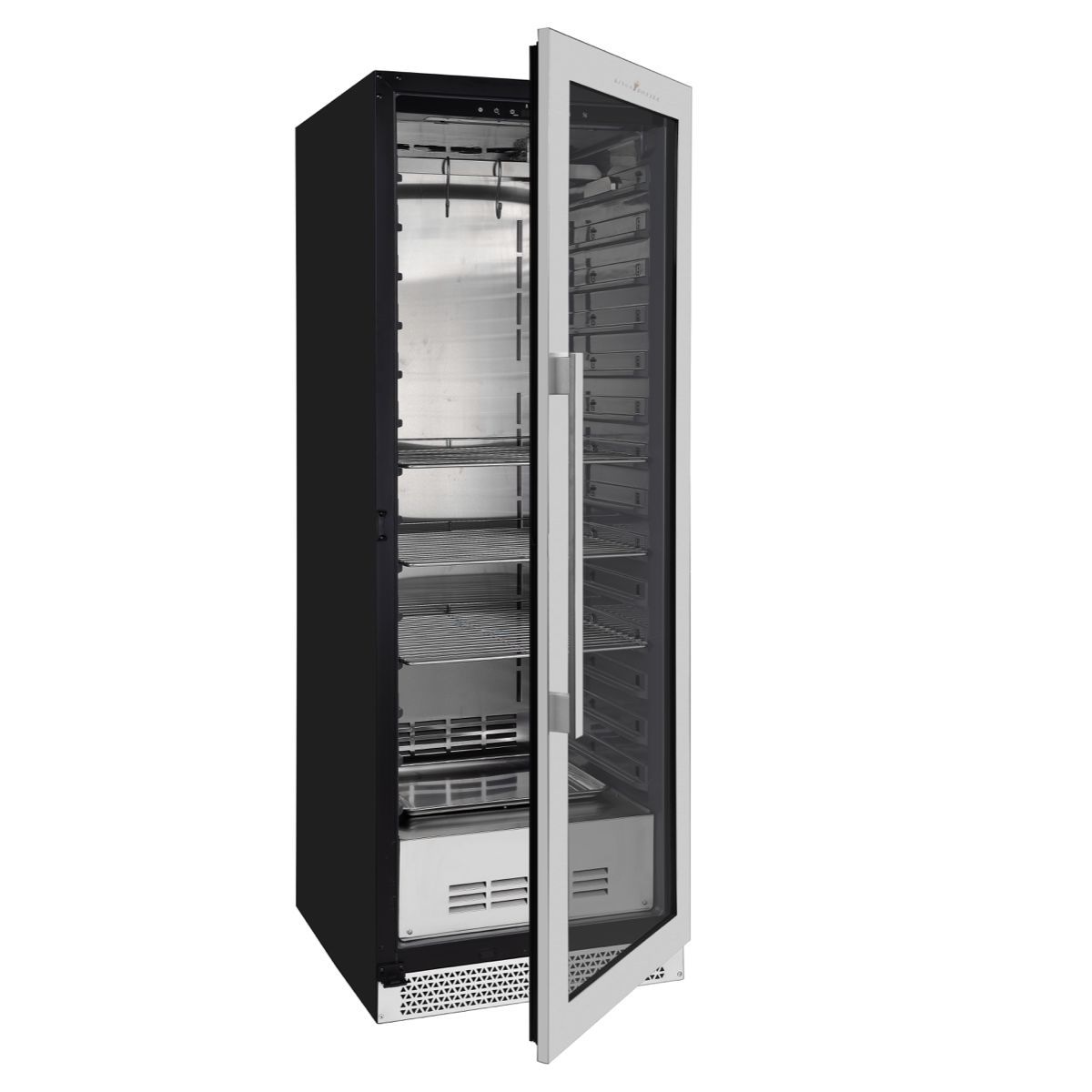 Kingsbottle Glass Door Upright Steak Ager Refrigerator KBU180SA RHH-Wine Coolers-The Wine Cooler Club